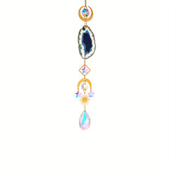 6 Heart Shaped Crystal Suncatchers - Wedding Home Car Decor