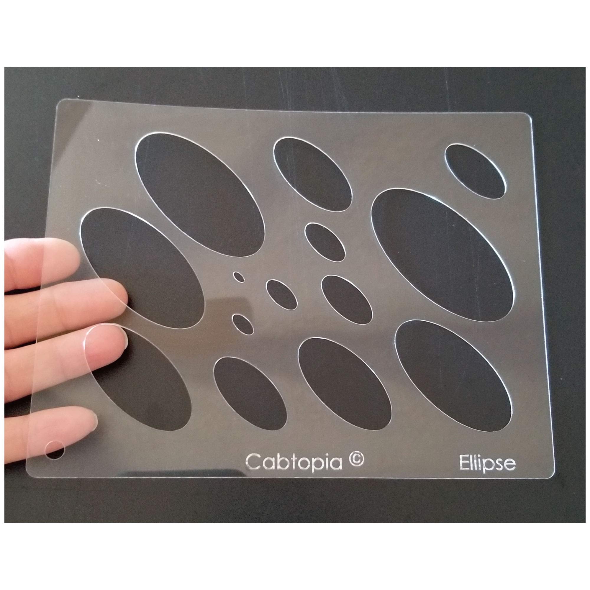 Lapidary Jewelry Design Template Stencil, Ellipse – CRAZE