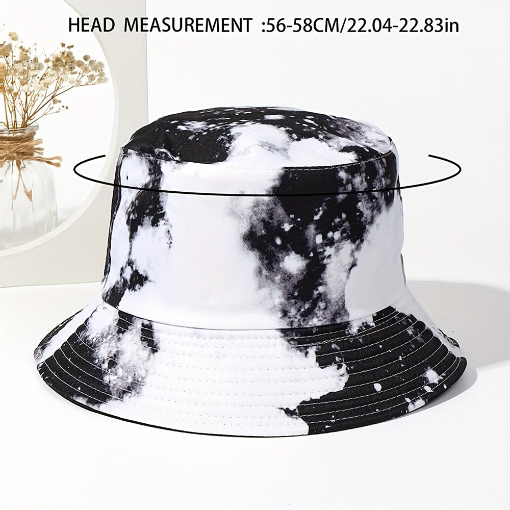 Tie Dyed Sunshade Bucket Hat for Men Women