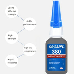 380 Strong Glue Quick Drying Adhesive Plastic Metal Ceramic Glass Wood