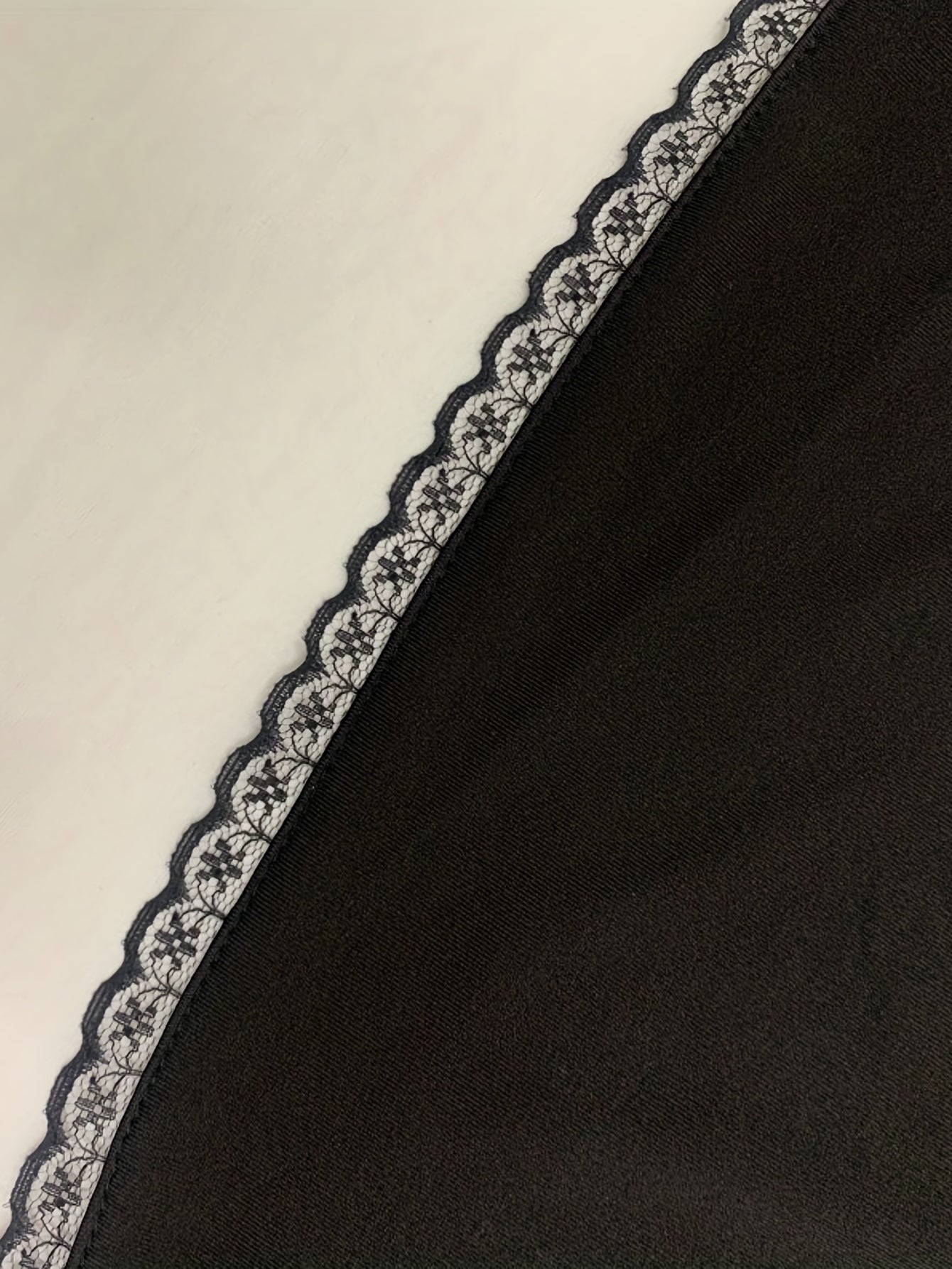 Lace Trim Solid Skirt Sexy Stretch Half Slips Petticoat