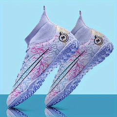Boy's High Top Turf Football Boots TF Soccer Cleats