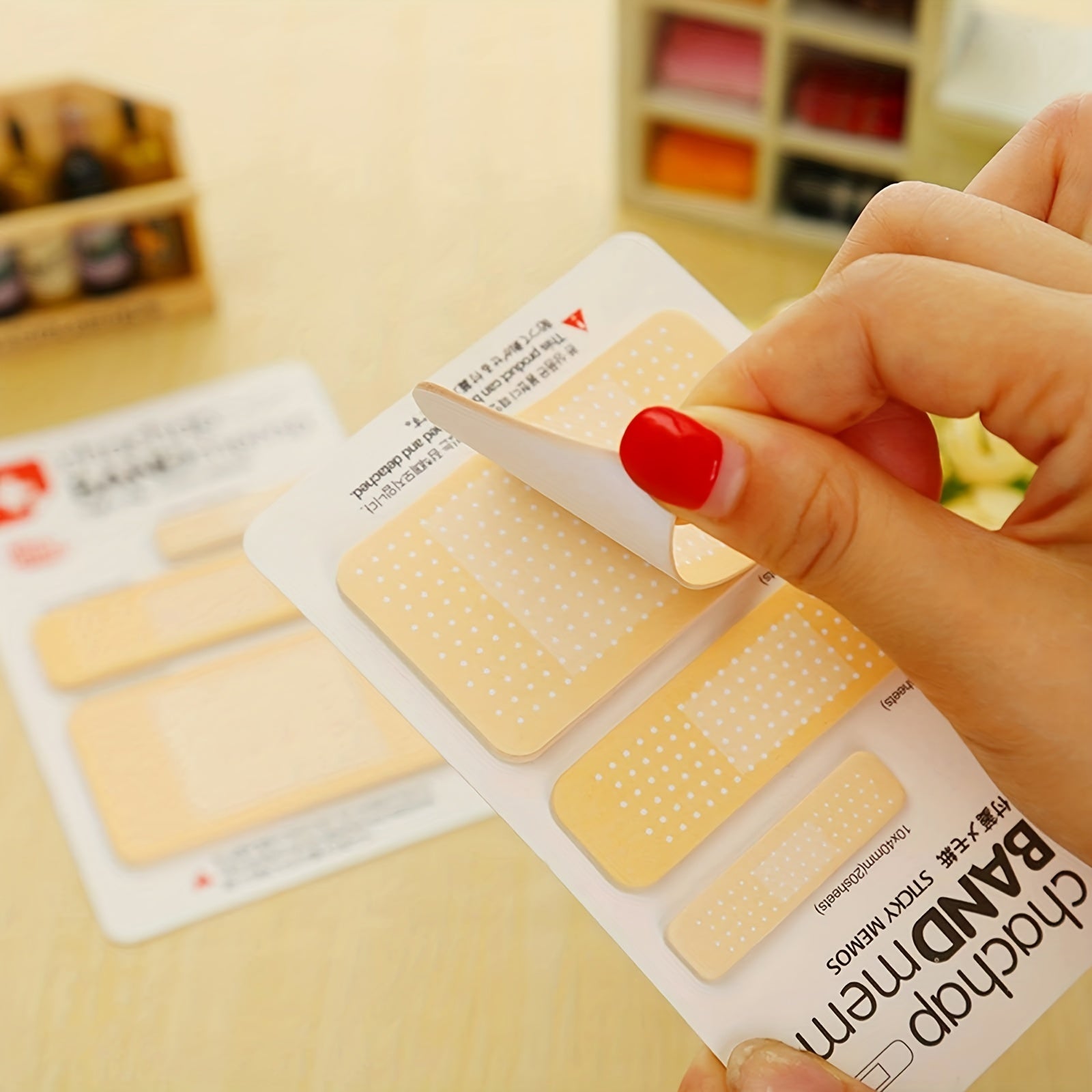 Bandage Shape Sticky Notes Writable Labels Self Stick Note Set