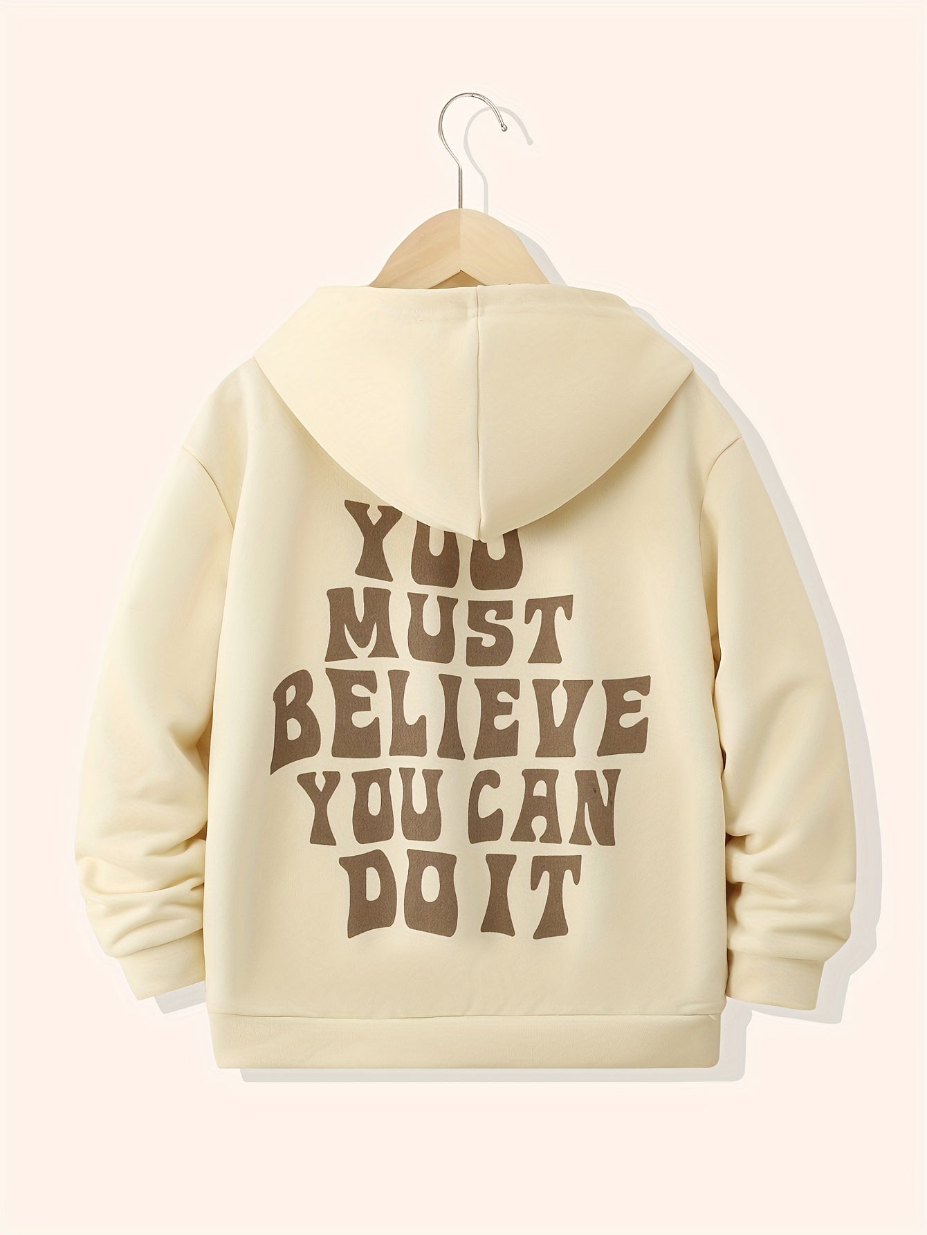 Girls Plain Hoodie Sweatshirt Daily Casual Long Sleeve Top Pullovers