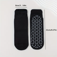 Women's Non-Slip Yoga Pilates Socks Breathable Tube Dance Training Socks