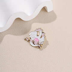 Dragon & Flower Brooch Backpack Clothing Badge Men's Brooch