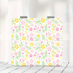 Portable Pocket Makeup Mirror Foldable HD Pastoral Style Floral