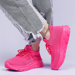 Women's Breathable Running Shoes Thick Bottom Athletic Sneakers