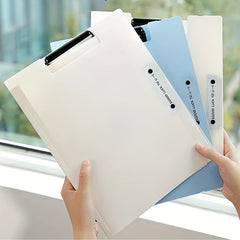 A4 Size Clipboard Folder Double Clip Waterproof Portable File Storage