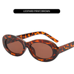 Unisex Oval Sunglasses Rapper Vintage UV Protection