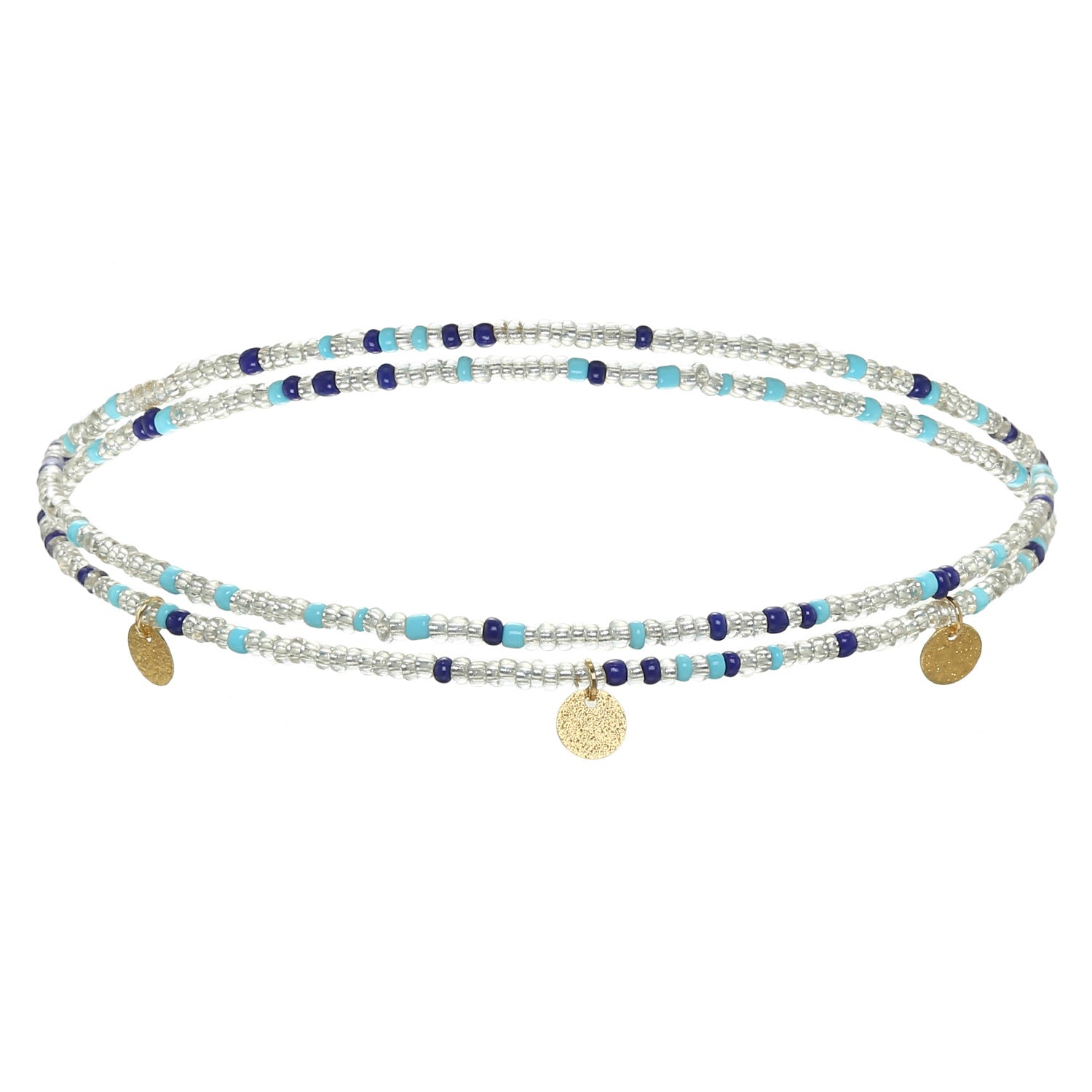 Colorful Beaded Body Chain Elastic String Waist Chain