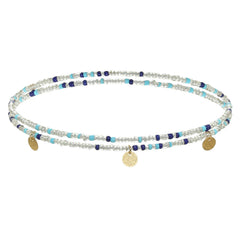 Colorful Beaded Body Chain Elastic String Waist Chain