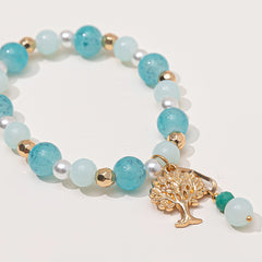 Women's Crystal Bead Bracelet, Elegant Fashion Jewelry