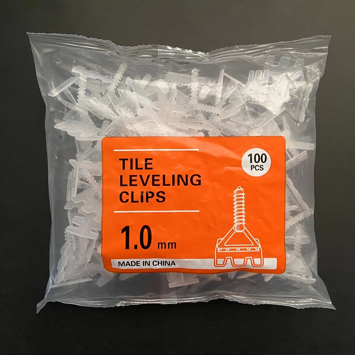 100pcs Tile Leveling Clips Spacers System Baseplates For PRO And DIY