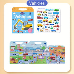 Reusable Sticker Books Educational Toys