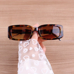 Y2K Retro Rectangle Sunglasses Snake Charm UV400 Sun Shades