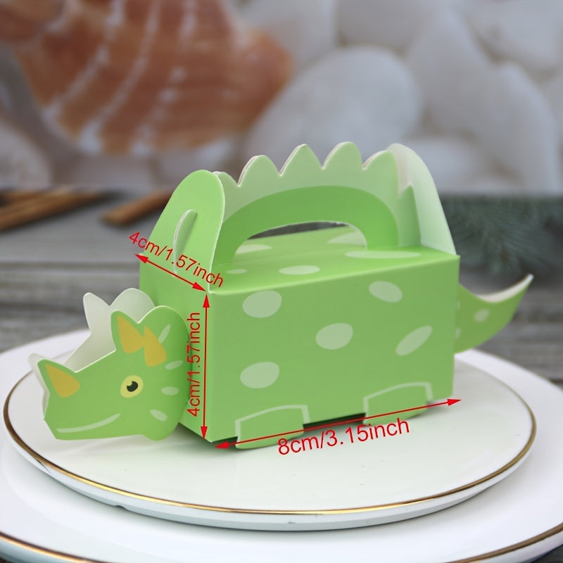 10pcs Dinosaur Paper Candy Box Party Decor