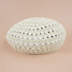 Striped Hollow Beret Hat Summer Breathable All-match Painter Hat