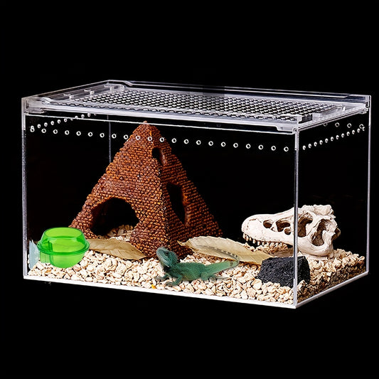 Reptile Suction Cup Feeder Bowl for Crickets Geckos