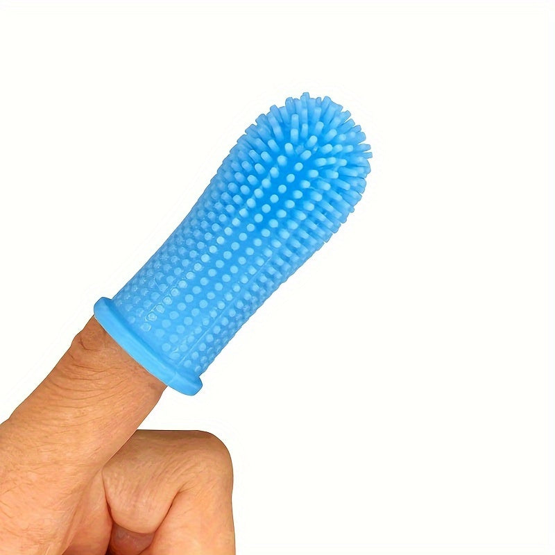 Soft Silicone Pet Toothbrush Finger Cover - Dog & Cat Teeth Cleaning