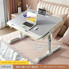 Foldable Lifting Bed Small Table Home Study Desk Bedroom Computer