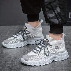 Men's Chunky Slip-On Sneakers with Shoelaces