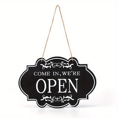 Double sided Door Sign Wooden OPEN CLOSED Bar Shop Sign