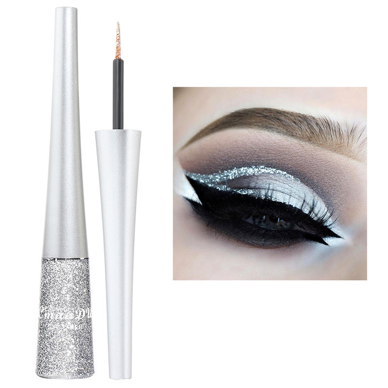 Waterproof Glitter Metallic Liquid Eyeliner Pencil Long Lasting Eye Makeup