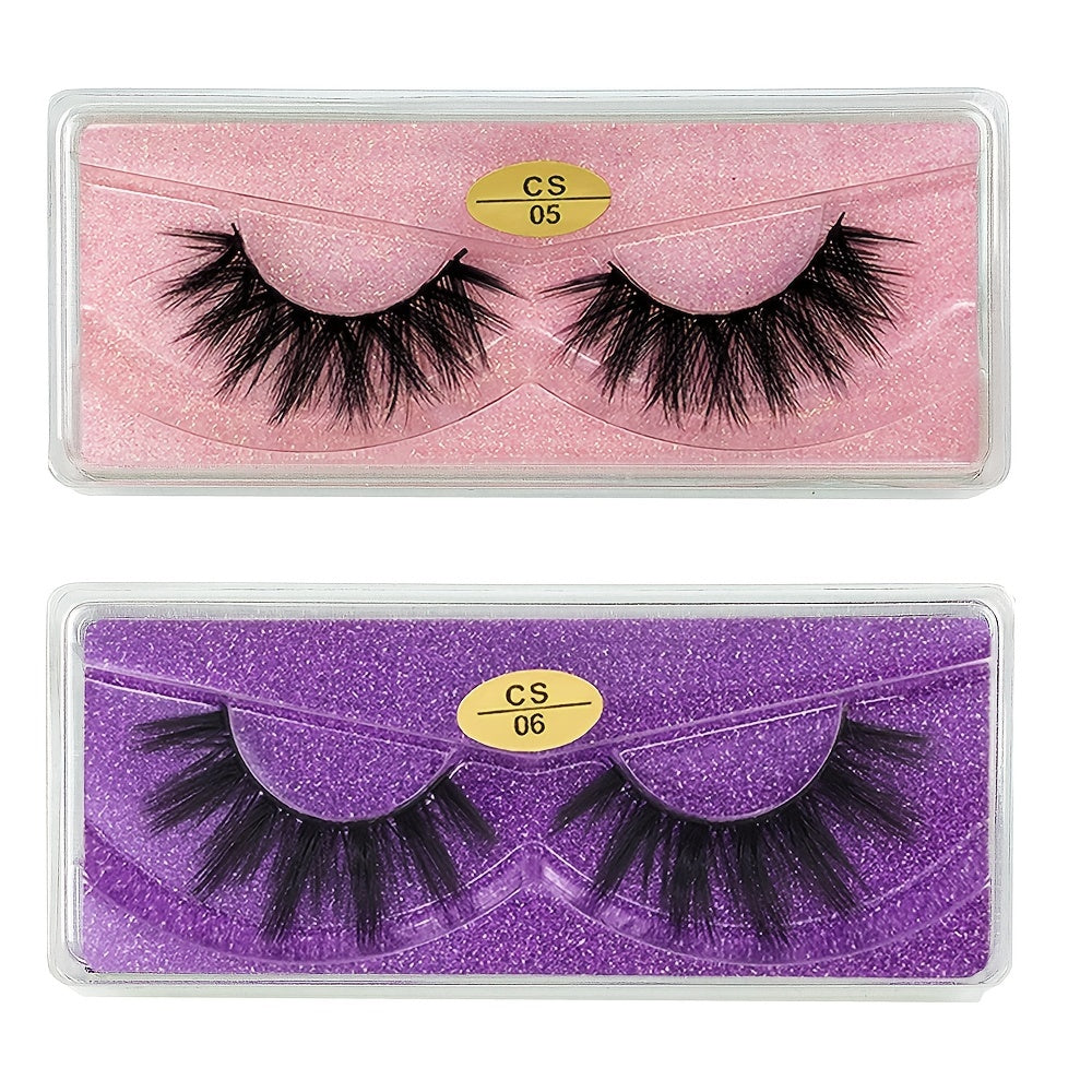 20 Pairs Fluffy Wispy Mink Eyelashes Long False Lashes for Women 3D Mink Lashes