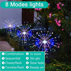Solar Flower Light DIY Decoration Waterproof Garden Light