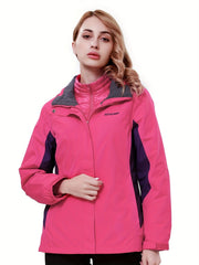 3-in-1 Winter Thermal Hooded Jacket Fleece Lined Down Jacket