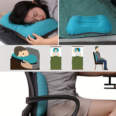 Portable Inflatable Camping Pillow Lightweight Beach Pillow Neck Support