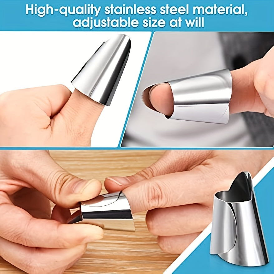 6pcs Stainless Steel Finger Guard Protector Set