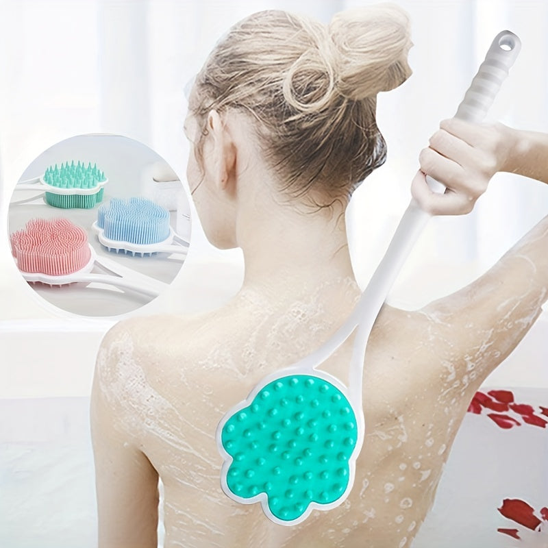 Long Handle Bath Shower Back Scrubber Body Exfoliator For Men And Women