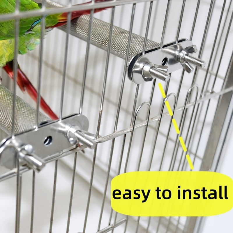Stainless Steel Parrot Bird Perch Stand For Grinding Teeth And Mouth
