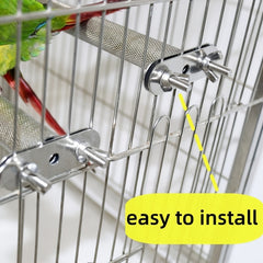Stainless Steel Parrot Bird Perch Stand For Grinding Teeth And Mouth