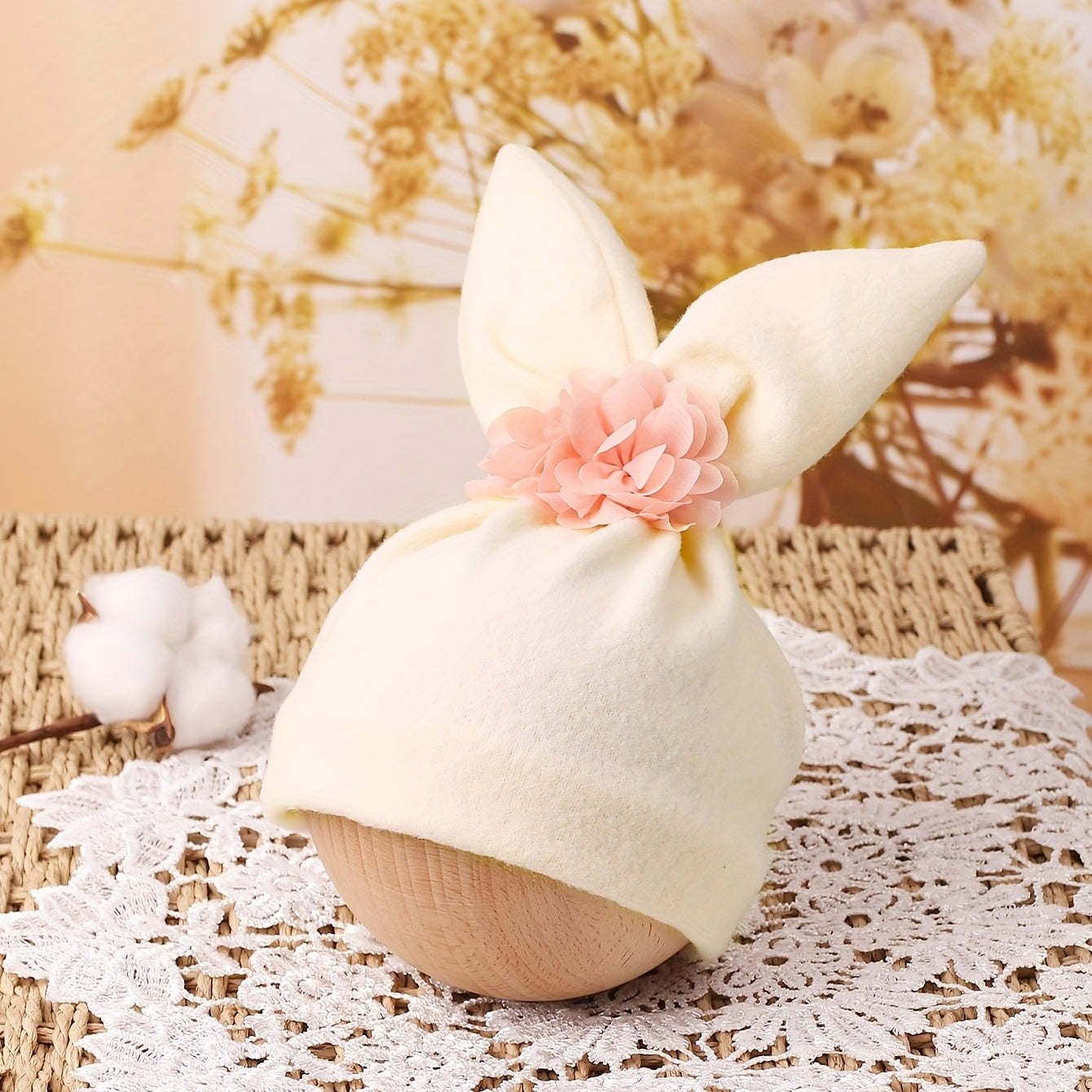 Newborn Fetal Cap Rabbit Ears Hat Photo Props
