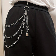 Hip Hop Metal Waist Chain Jeans Pants Chain Bag Chain