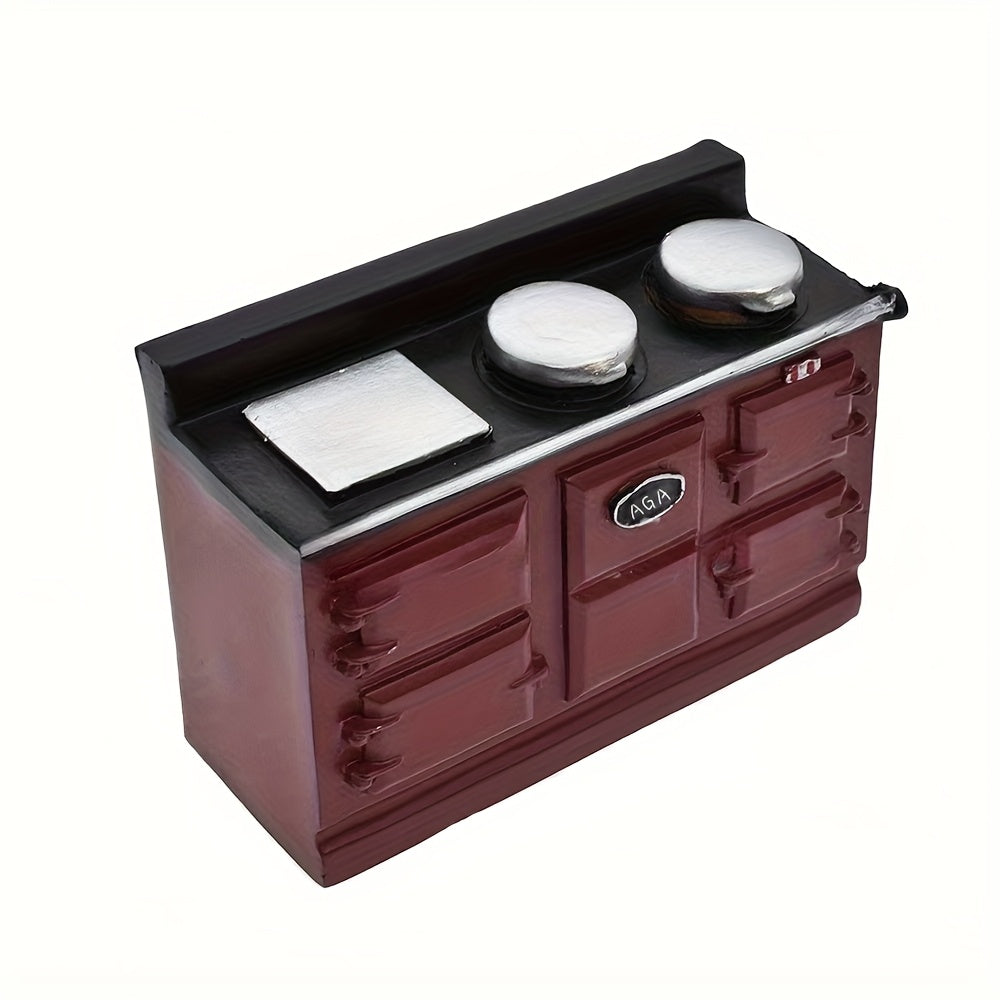 1:12 Scale Dollhouse Gas Stove Cream Wind Kitchen
