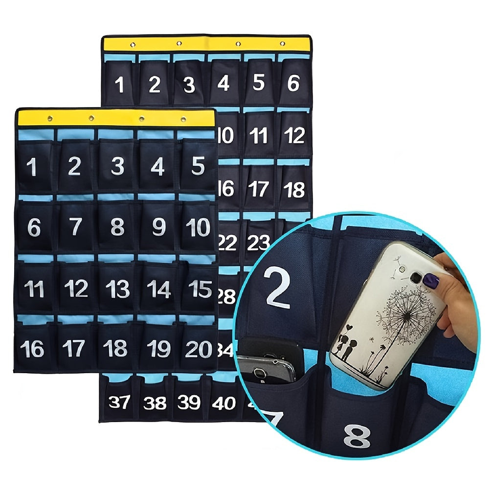 Classroom Numbered Cell Phone Holder & Calculator Pocket Chart