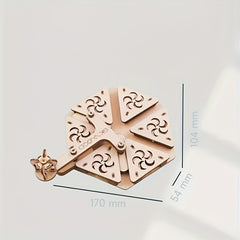 3D Wooden Octahedron Puzzle with Intricate Patterns - Ideal Gift for Birthdays