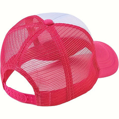 Boy Mom Printed Trucker Hat Baseball Cap Adjustable Mesh Sunshade Dad Hat