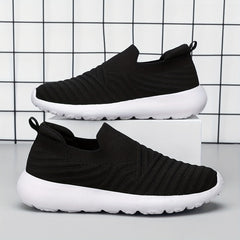 Women's Textured Slip on Walking Shoes Lightweight Casual Sneakers