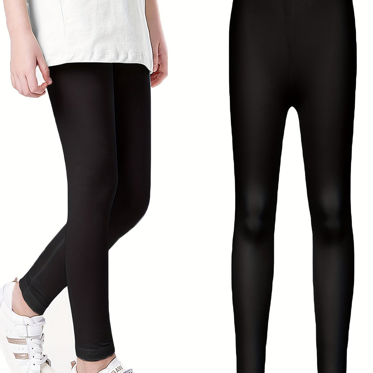Girls Athletic Leggings Elastic Waist Casual Pants Kids Spring Summer Clothes