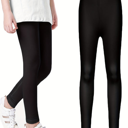 Girls Athletic Leggings Elastic Waist Casual Pants Kids Spring Summer Clothes