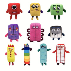 Numberblocks Plush Toys Math Learning Colorful Blocks Stuffed Animals