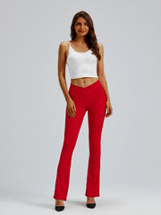 Women's High Waist Flared Leggings for Yoga Workout
