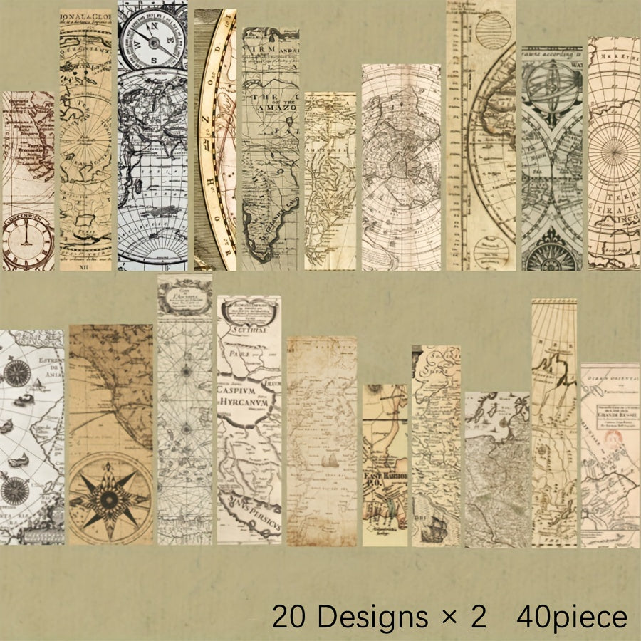 Retro Journal Collage Sticker Pack, 40pcs