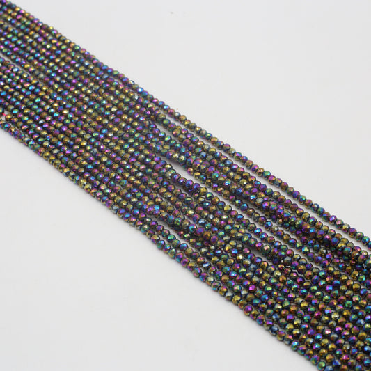 Colorful Spinel Painted Faceted Small Beads Beaded Length 15''
