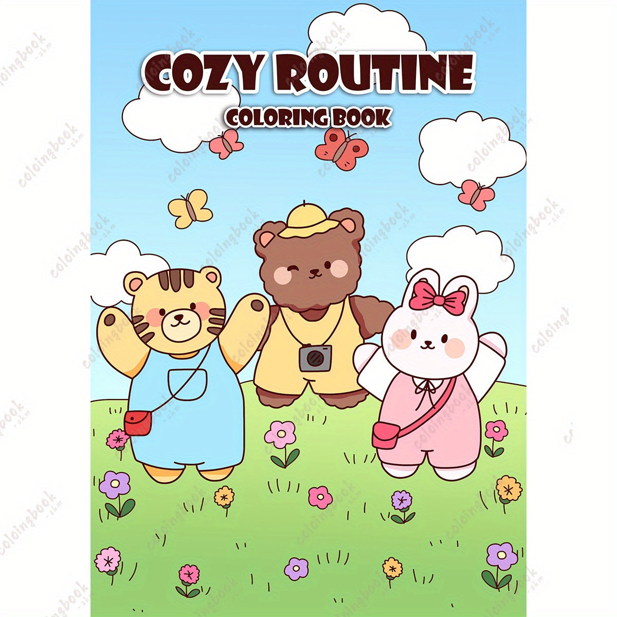LZX Upgraded Deluxe Thick Paper 22pg 29 COZY ROUTINE Drawing Coloring Book